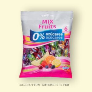 HACENDADO BONBON ZERO SUCRE SANS GLUTEN  6 SABOR