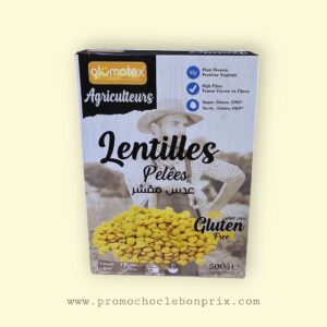 GLUMOTEX LENTILS PEELED 500G