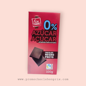 FIN CARRE CHOCOLAT SANS SUCRE NOIR