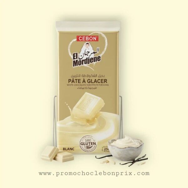 EL MORDJENE GLAÇAGE 250G CHOCOLAT BLANC