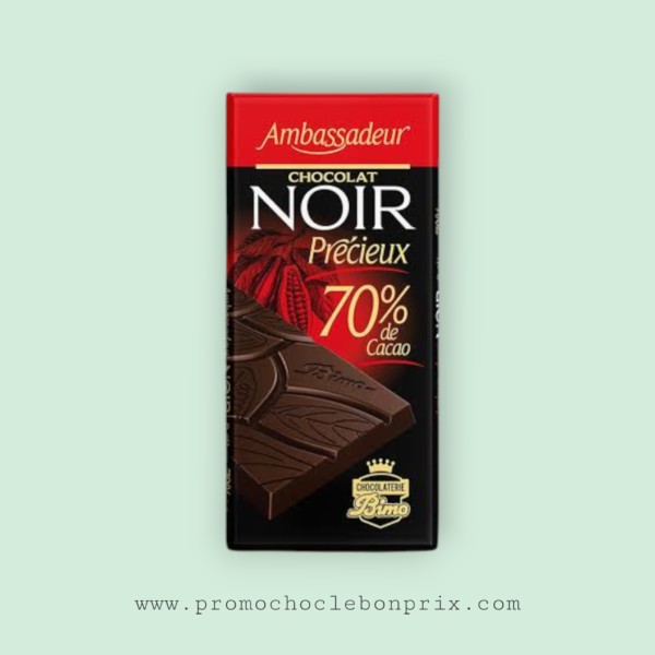 AMBASSADEUR CHOCOLAT NOIR 70% CACAO