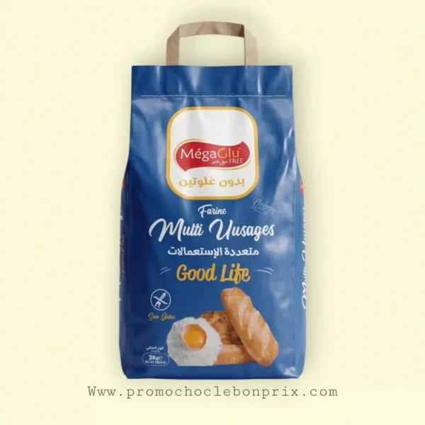 MEGAGLU FREE FARINE SANS GLUTEN 3KG MULTI-USAGE
