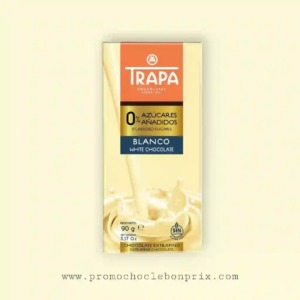 TRAPA CHOCOLAT BLANCO 90G SANS SUCRE