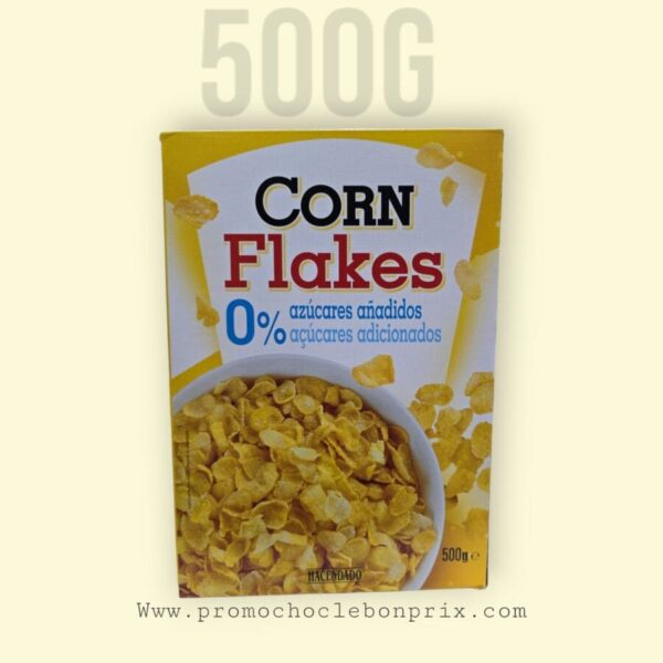 CORN FLAKES SANS SUCRE 500G CONTIENT DU GLUTEN