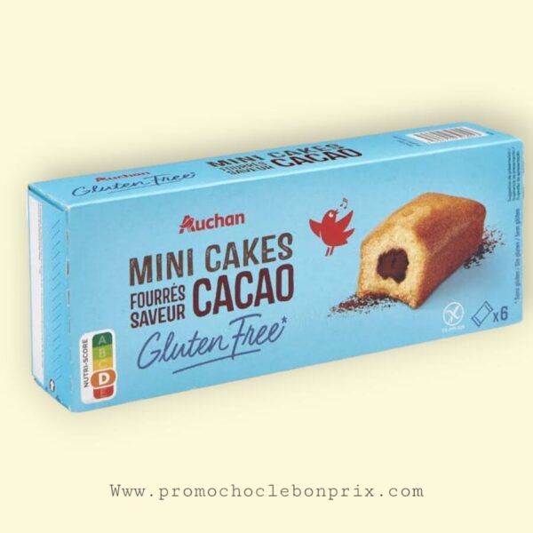 AUCHAN CAKE FOURRÉ CACAO