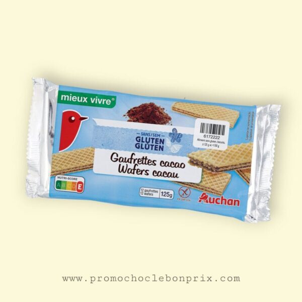 AUCHAN GAUFRETTE SANS GLUTEN