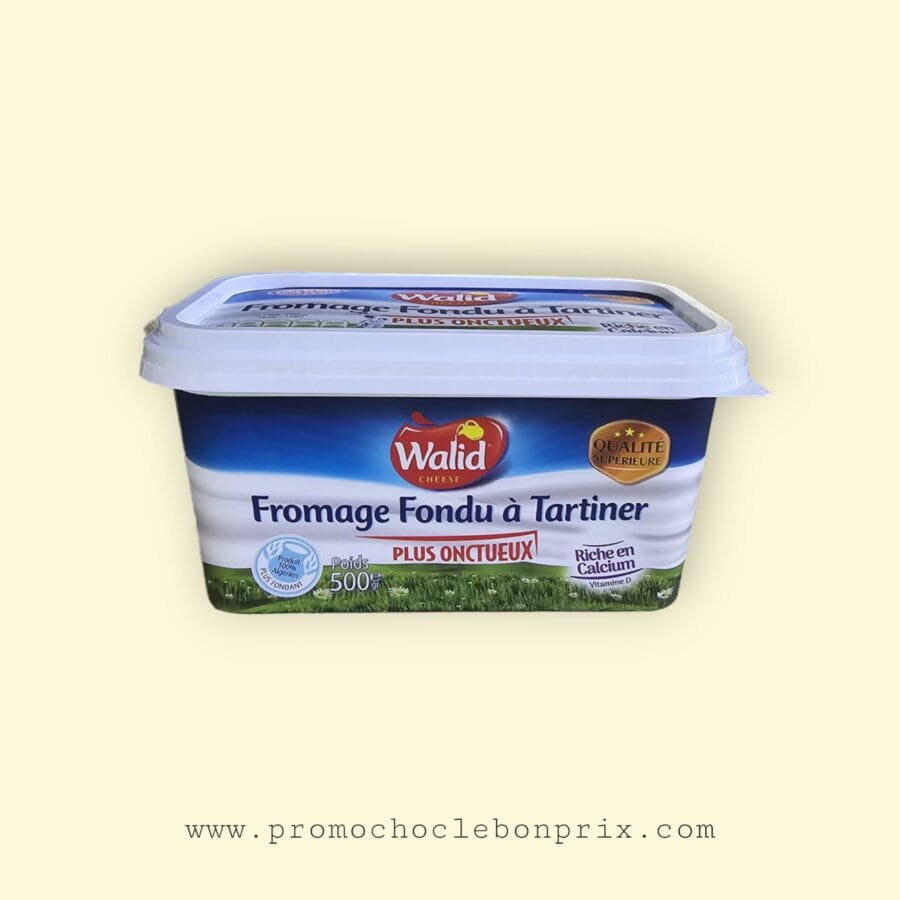 WALID FROMAGE FONDU BARQUETTE 500G