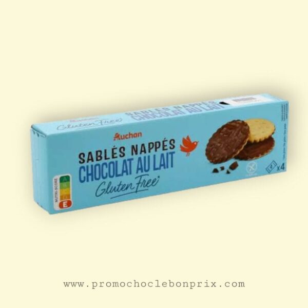 AUCHAN SABLES NAPPES CHOCOLAY AU LAIT