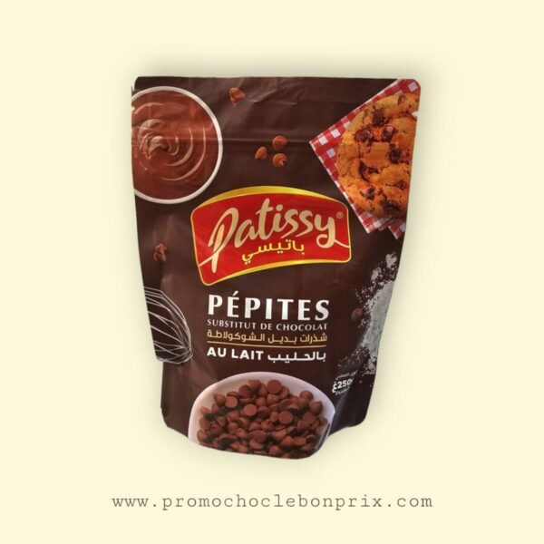 PATISSY PÉPITES CHOCOLAT AU LAIT 250G
