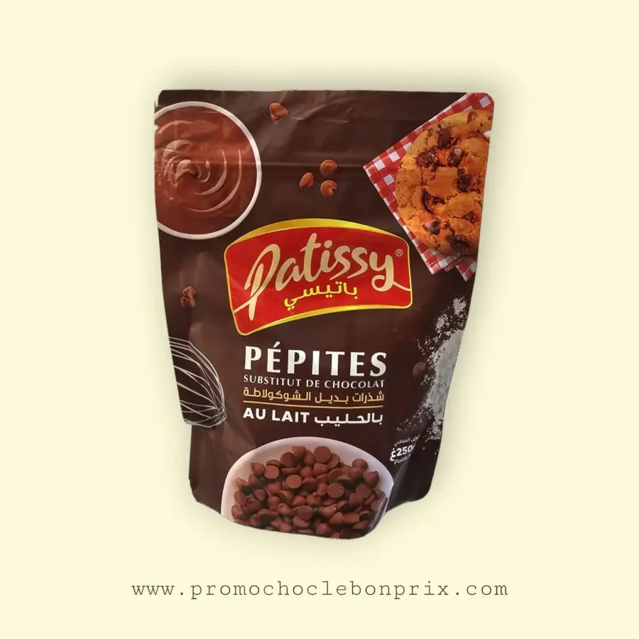 1000012160.jpg PATISSY PÉPITES CHOCOLAT AU LAIT 250G – Image 1