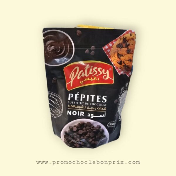 PATISSY PÉPITES CHOCOLAT NOIR 250G