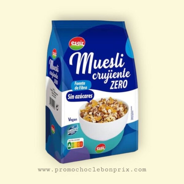 ESGIR MUESLI ZERO SANS SUCRE SANS GLUTEN