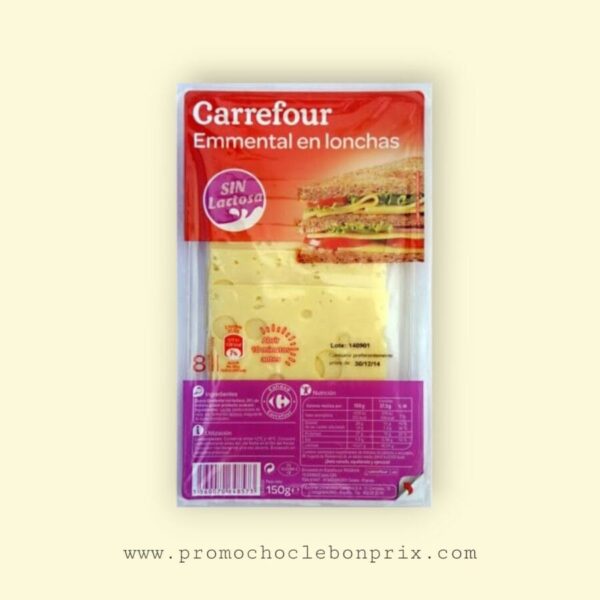 CARREFOUR EMMENTAL SANS GLUTEN SLICE