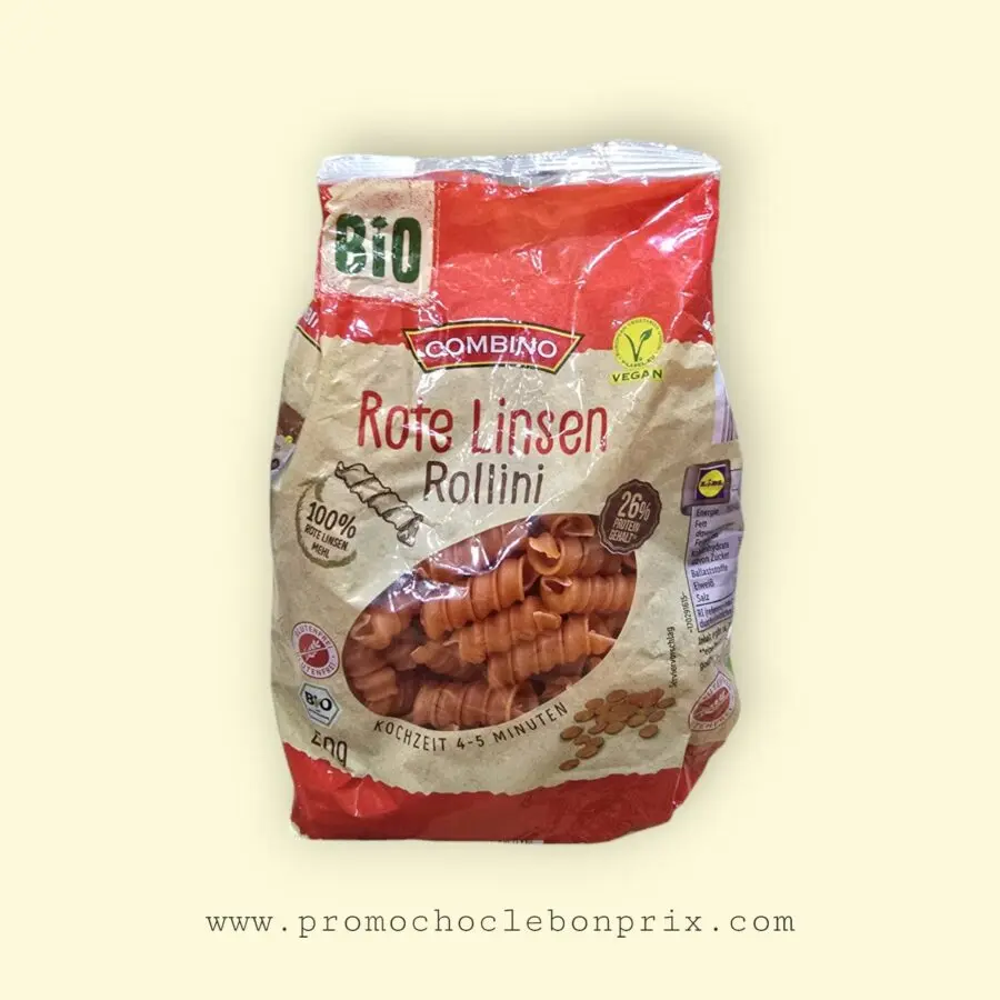 COMBINO PATE FUSILLI LENTILLES ROUGE 250G – Image 1