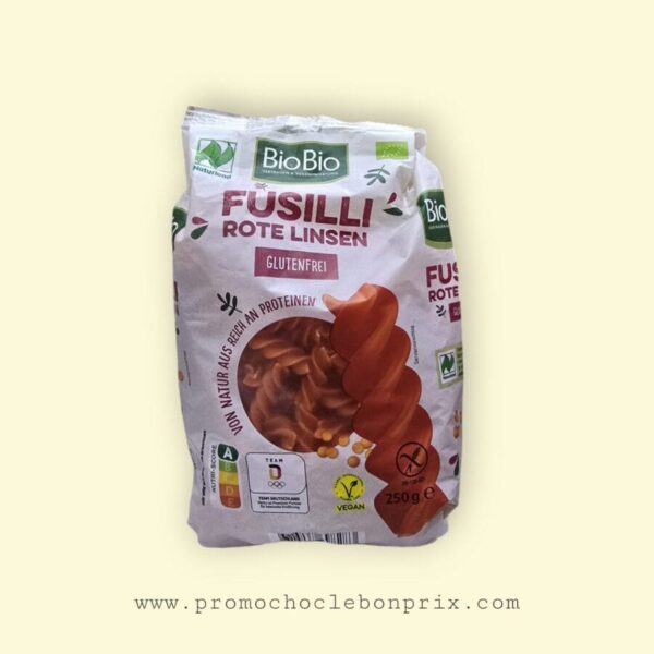 BIOBIO FUSILLI LENTILLES ROUGE 250G