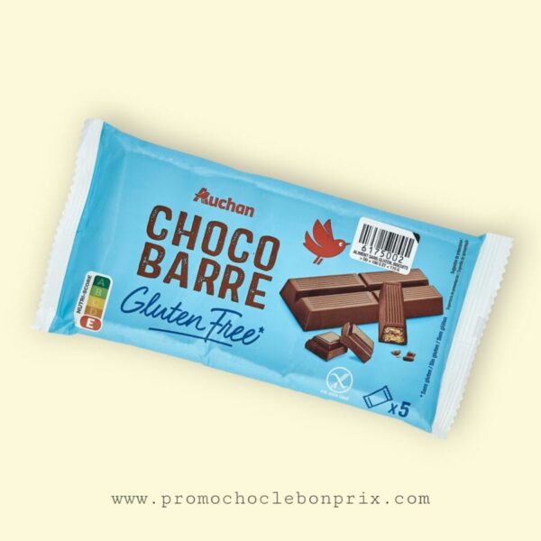 AUCHAN CHOCO BARRE X5
