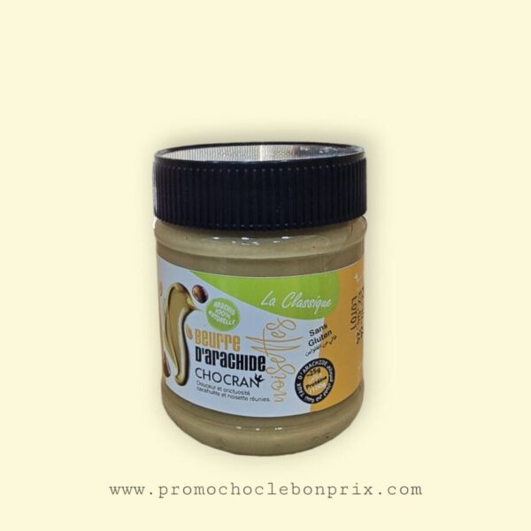 CHOCRAN BEURRE D'ARACHIDE AVEC NOISETTES 180G