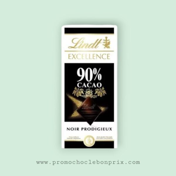 LINDT EXCELLENCE CHOCOLAT NOIR 90%