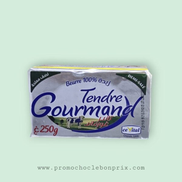 TENDRE COURMAND BEURRE 100% 250G DEMI-SEL