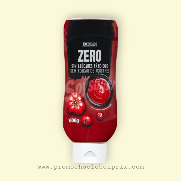 HACENDADO SAUCE KETCHUP SANS SUCRE SANS GLUTEN 600G