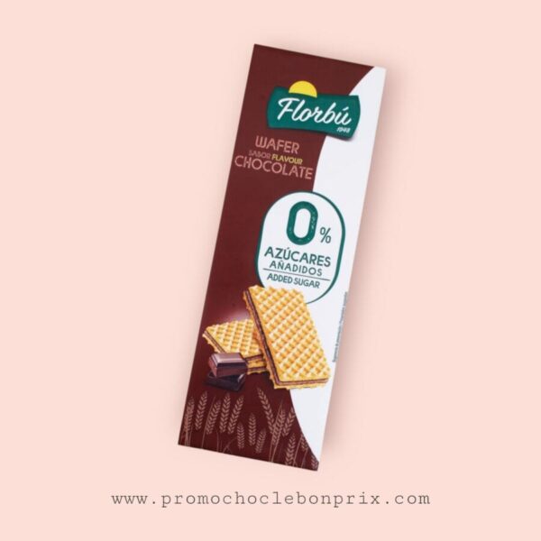 FLORBU GAUFRETTE SANS SUCRE CHOCOLAT 150G