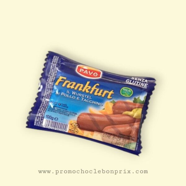 PAVO CHARCUTERIE SAUCISSE SANS GLUTEN 100G