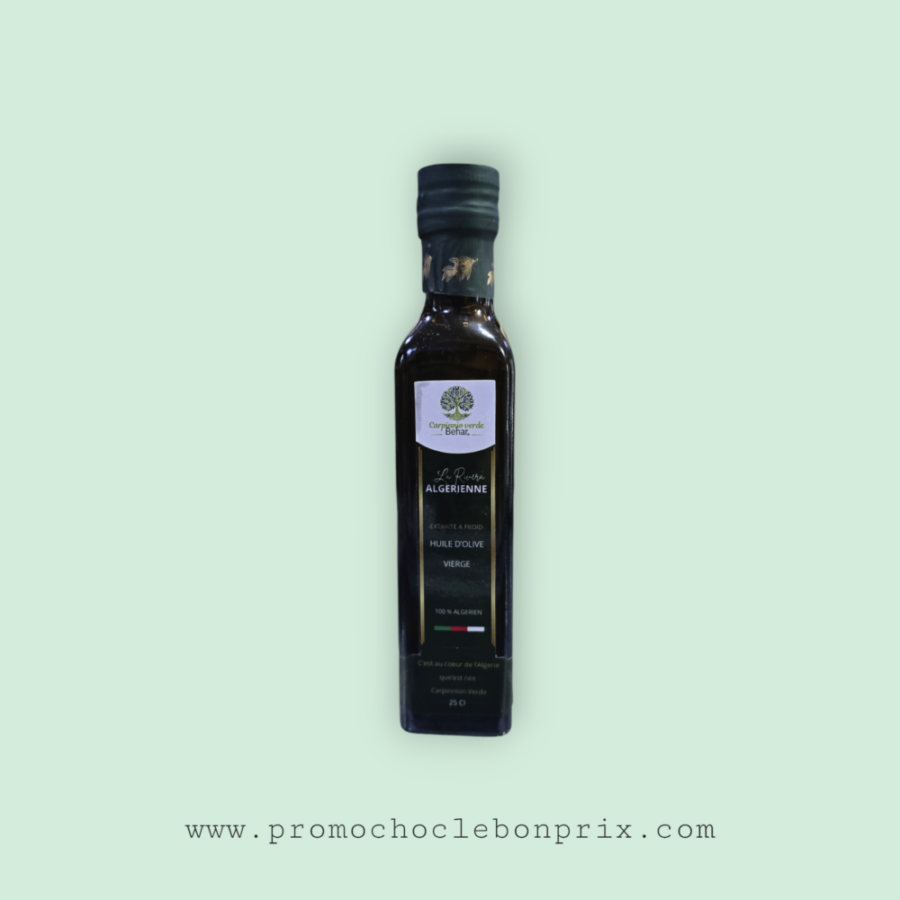 CARPINNIO VERDE  HUILE D'OLIVE 25CL VIERGE.