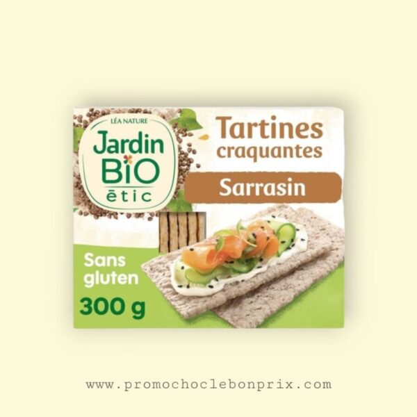 JARDIN BIO ETIC TARTINES CRAQUANTES SARRASIN