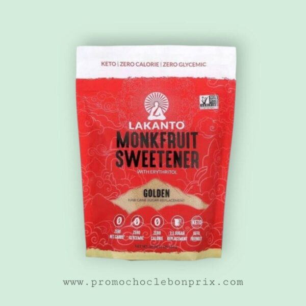 LAKANTO MONKFRUIT SWEETENER GOLDEN ERITRITOL 454G KETO