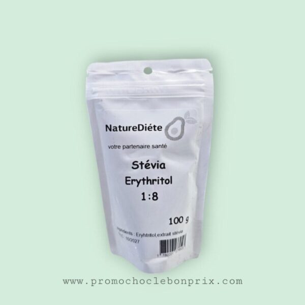 NATUREDIETE STEVIA ERITRITOL 100G X8