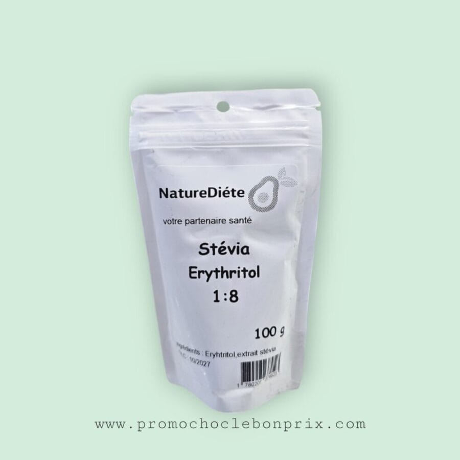 NATUREDIETE STEVIA ERITRITOL 100G X8