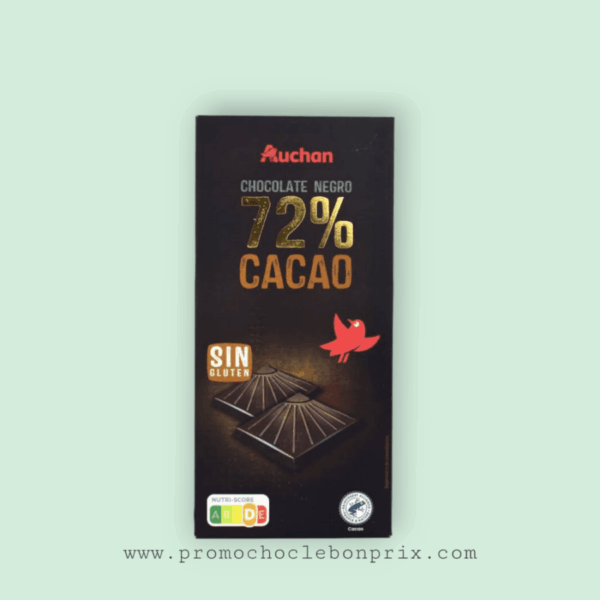 AUCHAN CHOCOLAT NOIR 72%