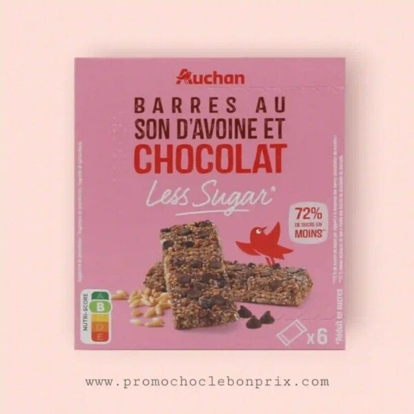 AUCHAN BARRE AU SON D'AVOINE CHOCOLAT