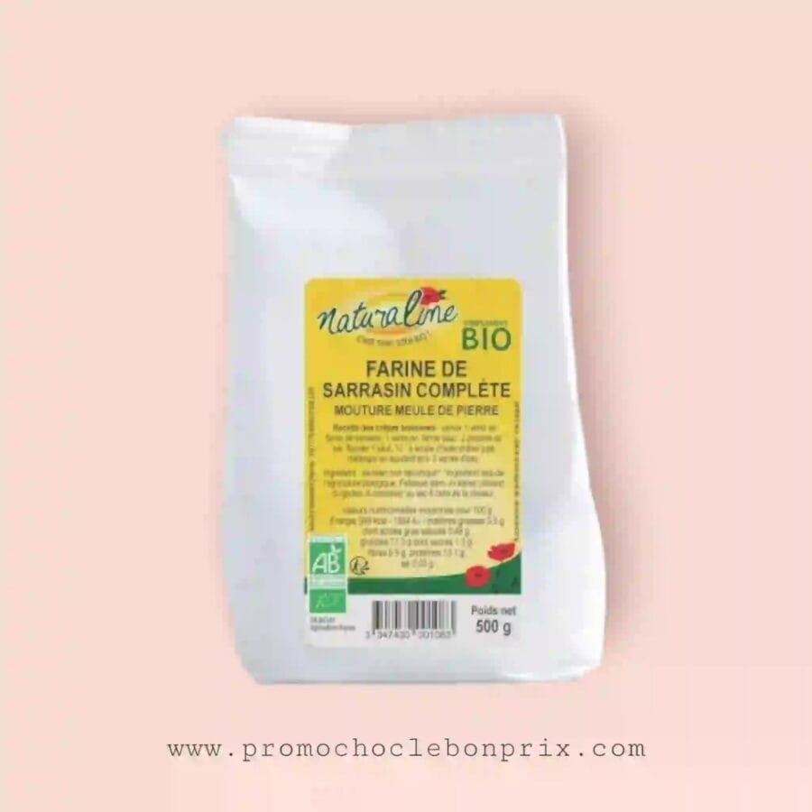 2025/04/1000078460.jpg NATURALINE FARINE DE SARRASIN COMPLÈTE 500G BIO – Image 1