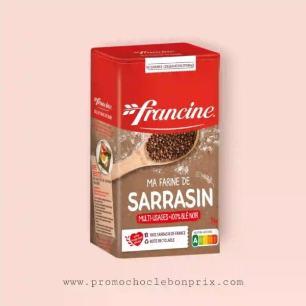 FRANCINE FARINE DE SARRASIN 100% BLE NOIR 1KG