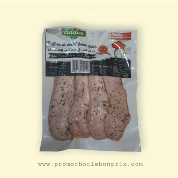 CEDELICE POITRINE DE POULET FUMÉ 125G EPICEE