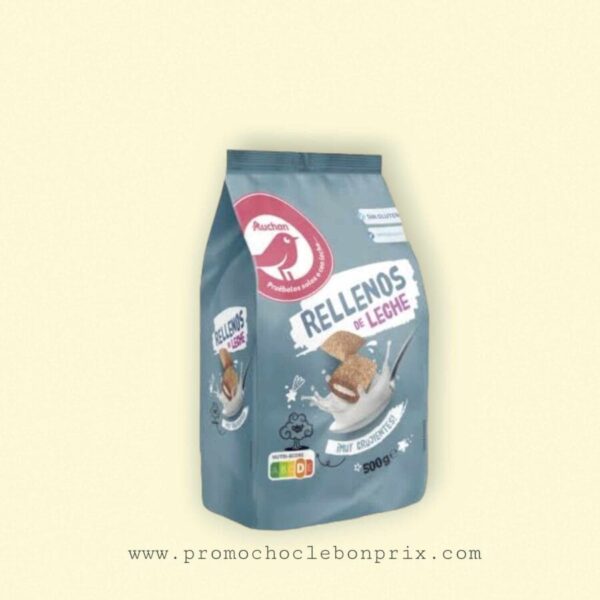 AUCHAN CEREAL SANS GLUTEN RELLENOS LECHE