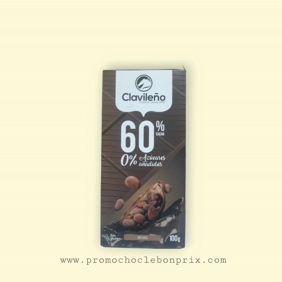 CLAVILENO CHOCOLAT NOIR 60% 100G