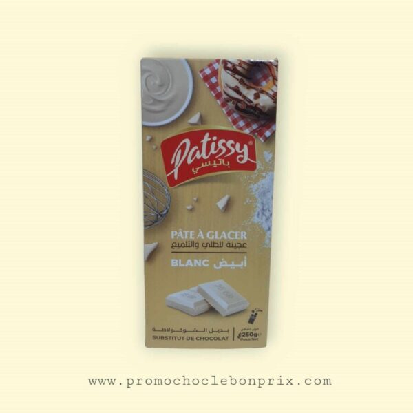 PATISSY PATE A GLACER BLANC.