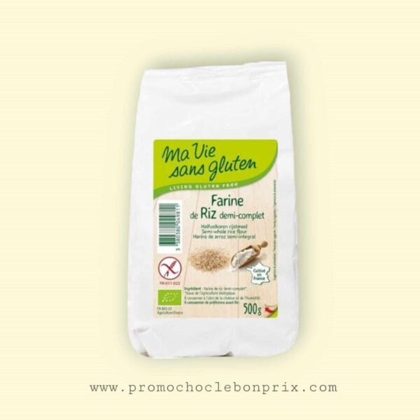 MA VIE SANS GLUTEN FARINE DE RIZ DEMI-COMPLET