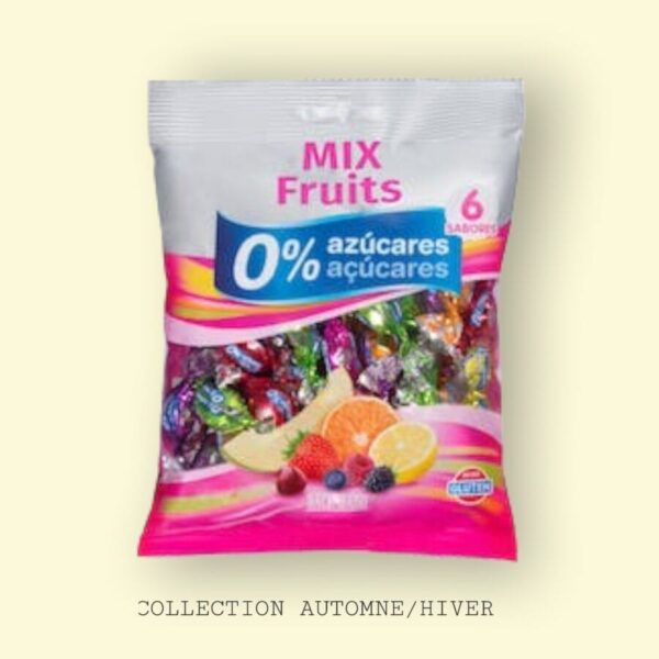 HACENDADO BONBON ZERO SUCRE SANS GLUTEN 6 SABOR