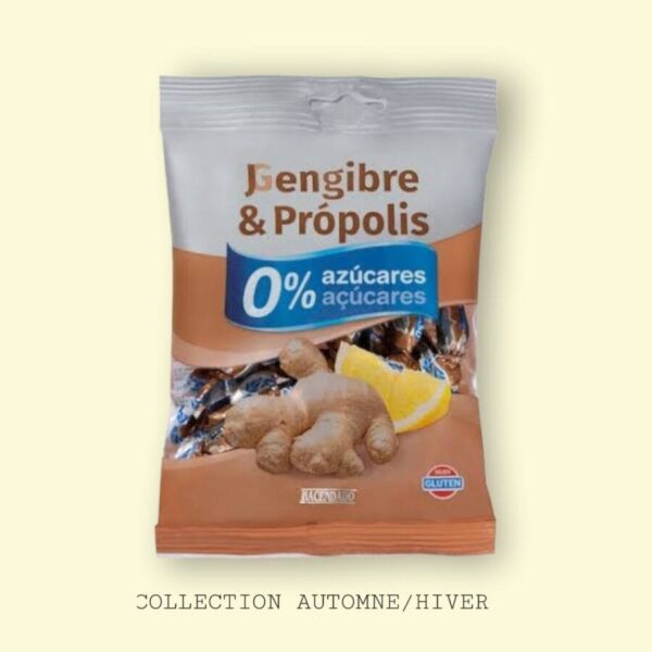 HACENDADO BONBON ZERO SUCRE SANS GLUTEN GENGIBRE PROPOLIS