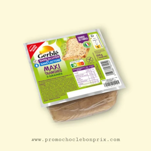 GERBLE PAINS MAXI TRANCHE 3 GRAINES