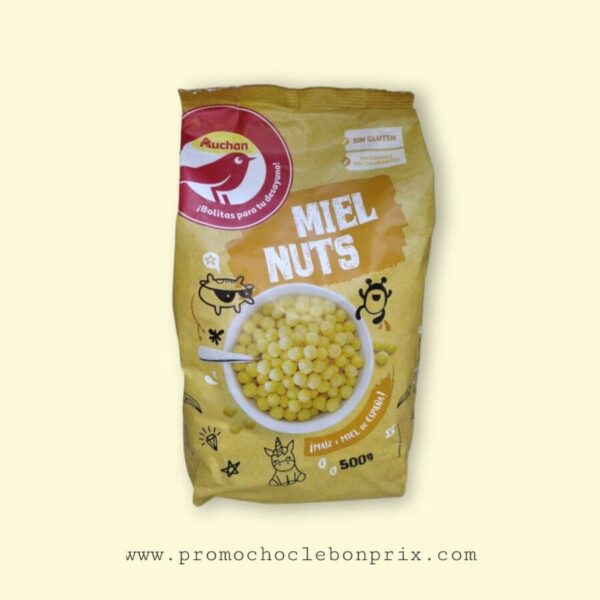 AUCHAN CEREAL SANS GLUTEN CEREAL MIEL NUTS