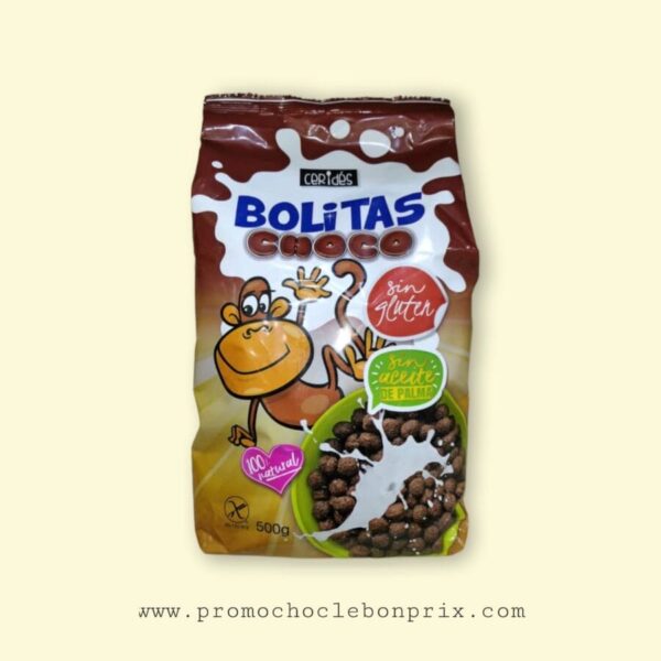 CERIDES CEREAL BOLITAS CHOCO SANS GLUTEN 500G