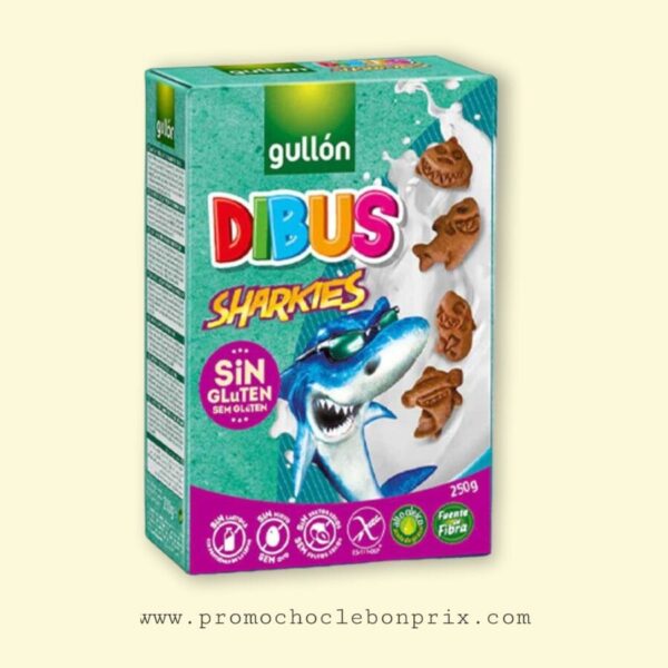 GULLON SANS GLUTEN DIBUS SHARKIES