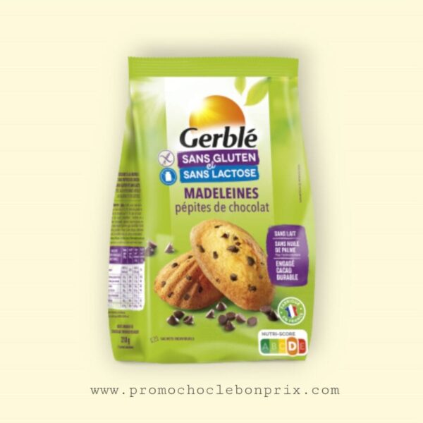 GERBLE MADELEINES PEPITES DE CHOCOLAT