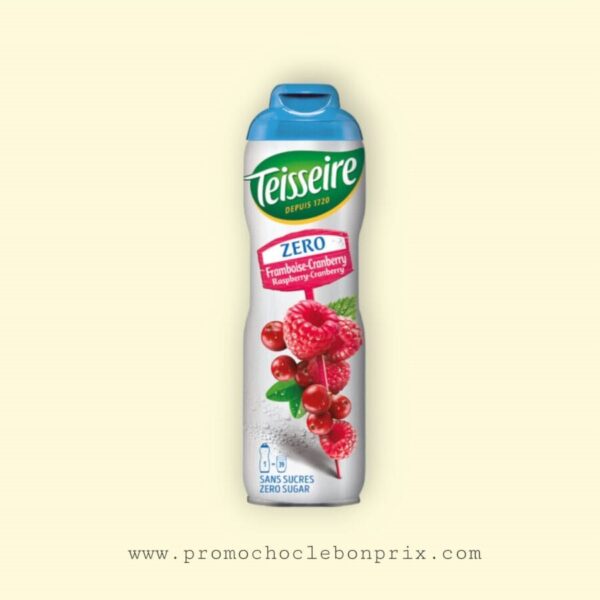 TEISSEIRE ZERO FRAMBOISE CRANBERRY