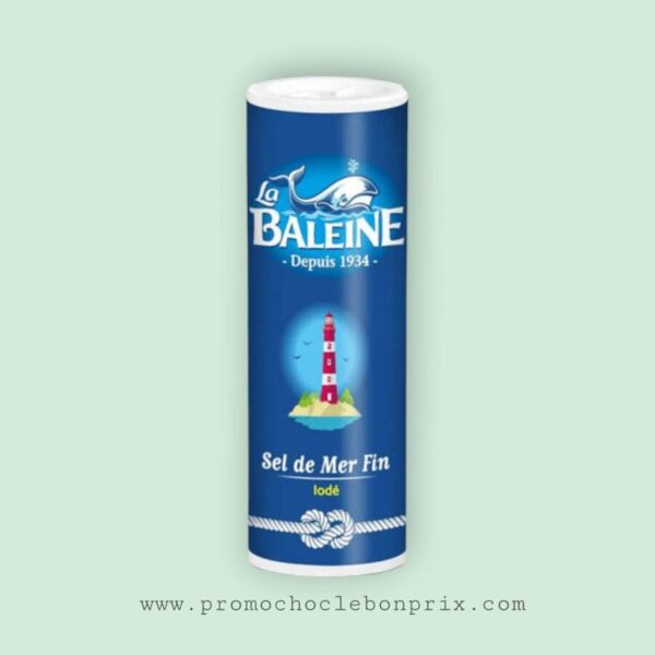 LA BALEINE SEL DE MER IODE 250G FIN