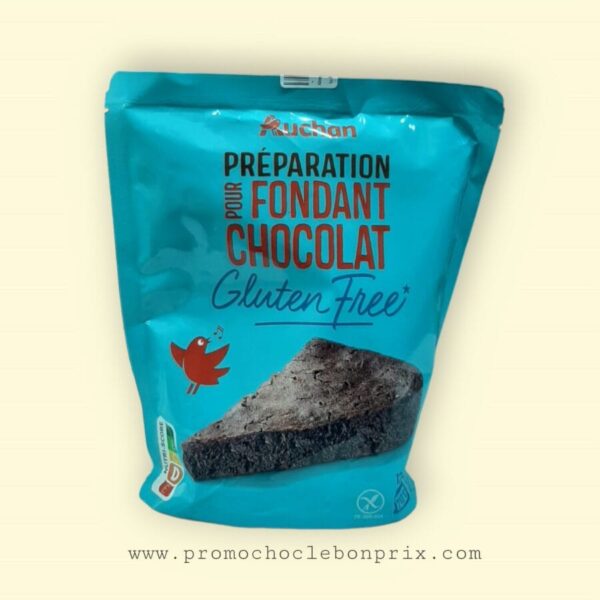 AUCHAN PREPARATION POUR FONDANT CHOCOLAT.